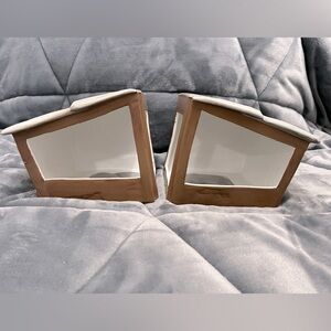 VTG Ceramic Atlantic Mold Large Lateral Pieces to Nativity Set (Left & Right)